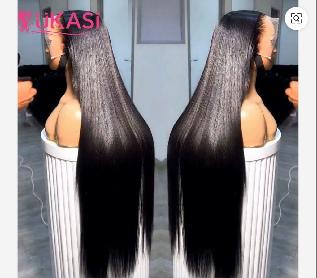 Raw 13x6 Indian Hair Wigs Human Hair Glueless Full HD Lace Front Wigs Natural Bone Straight Remy Hair HD Lace Wig