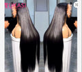 Raw 13x6 Indian Hair Wigs Human Hair Glueless Full HD Lace Front Wigs Natural Bone Straight Remy Hair HD Lace Wig