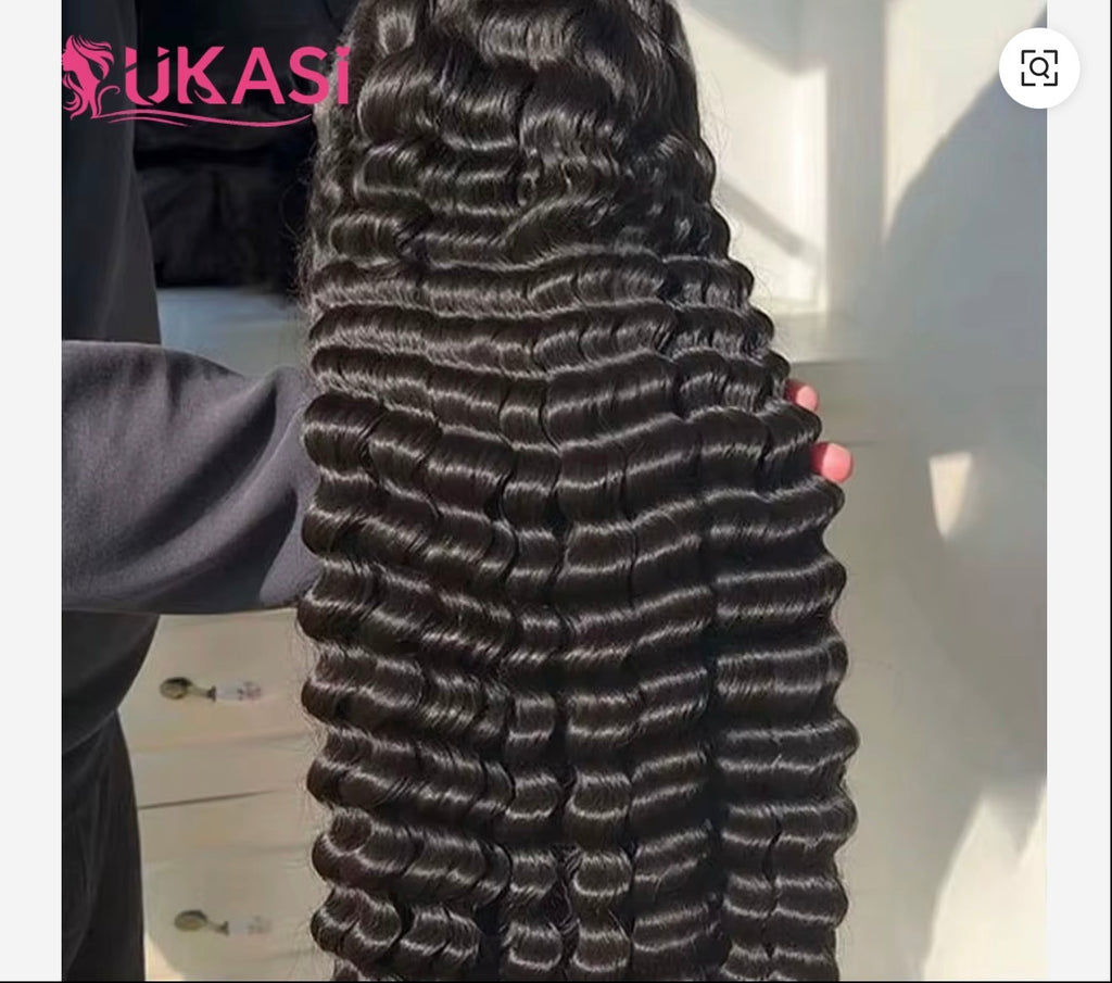 Raw Unprocessed Burmese Curly Human Hair Wigs,HD Lace Frontal Wig Glueless Virgin Cuticle Aligned 100% Human Hair Deep Wave Wig