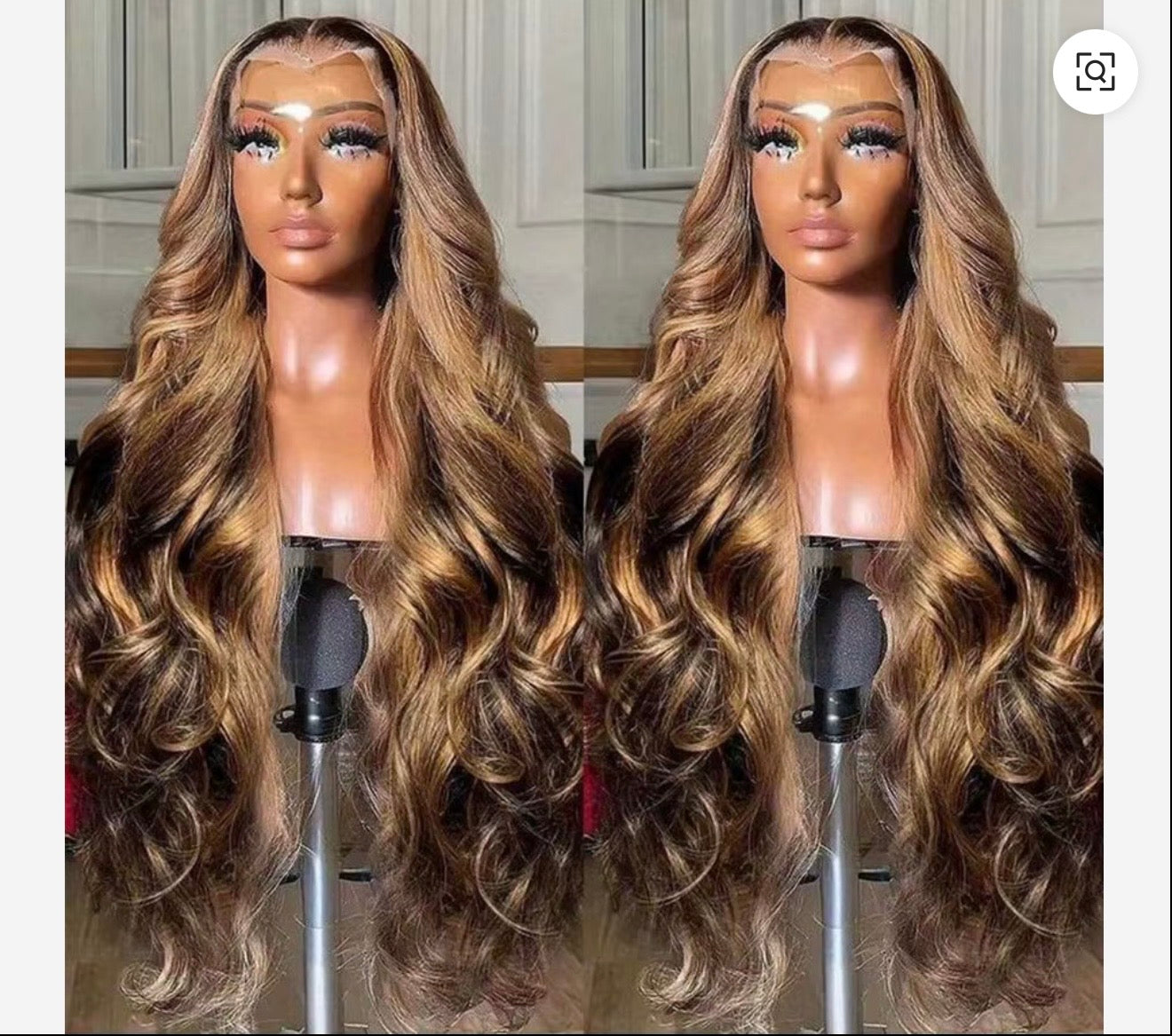 Raw Brazilian Hair Highlight Blonde Glueless 13X4 HD Lace Front Wigs Human Hair Body Wave Pre-plucked Lace Wig