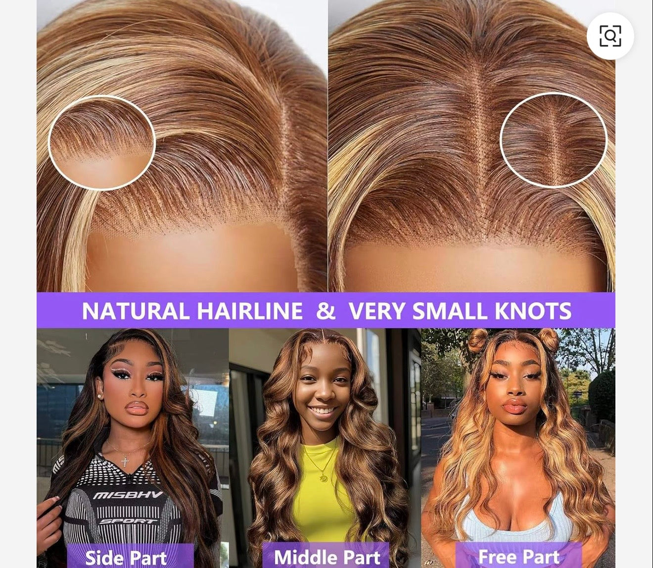 Raw Brazilian Hair Highlight Blonde Glueless 13X4 HD Lace Front Wigs Human Hair Body Wave Pre-plucked Lace Wig