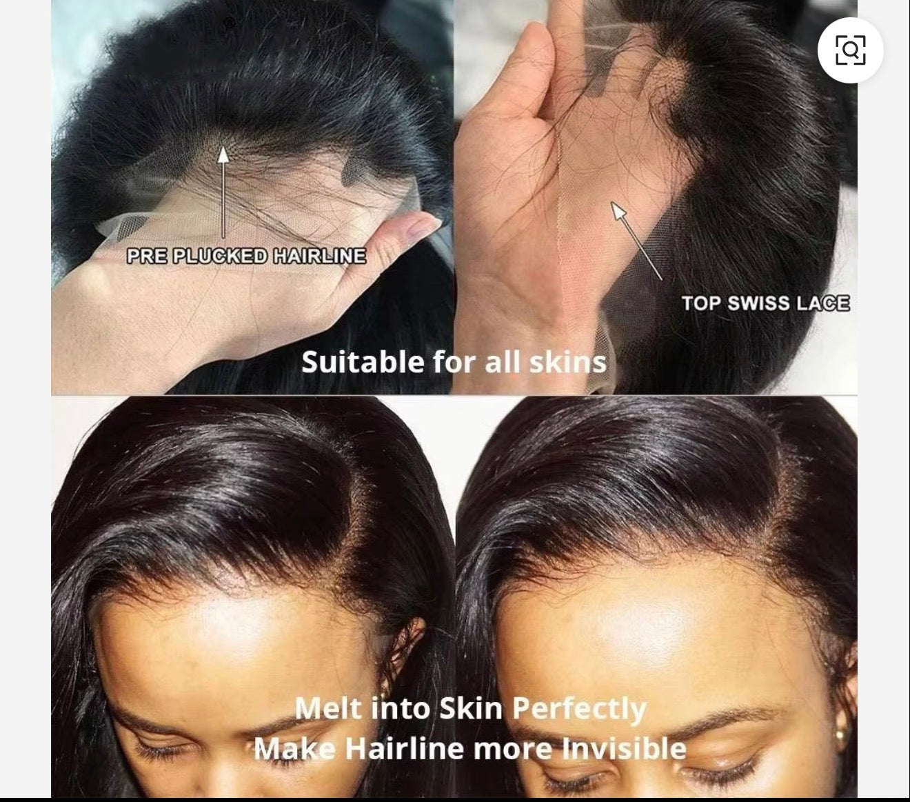 Remy Hair 180% Density HD Glueless Lace Front Wig 13x4 Body Wave Brazilian Hair 12 Inches Transparent Lace Front for Black Women