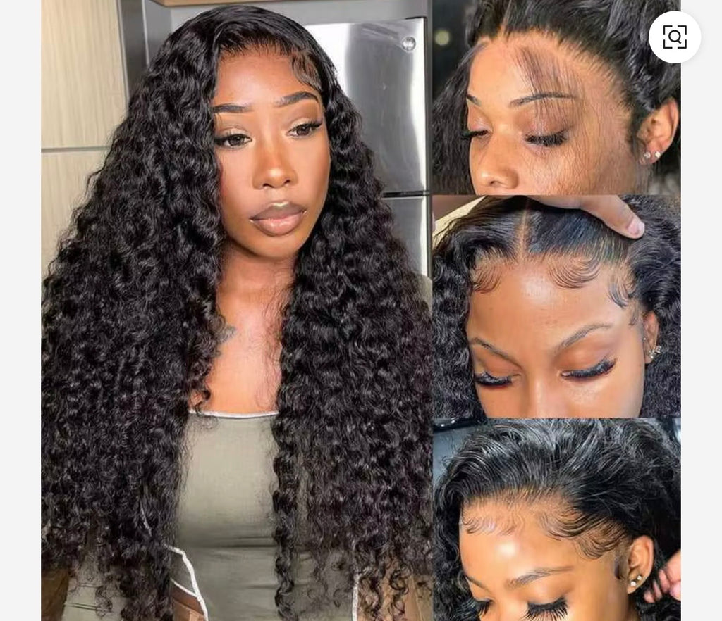 Raw Indian Hair Lace Front Wig,Human Hair Wig, HD Lace Frontal Wig Natural Color With Baby Hair