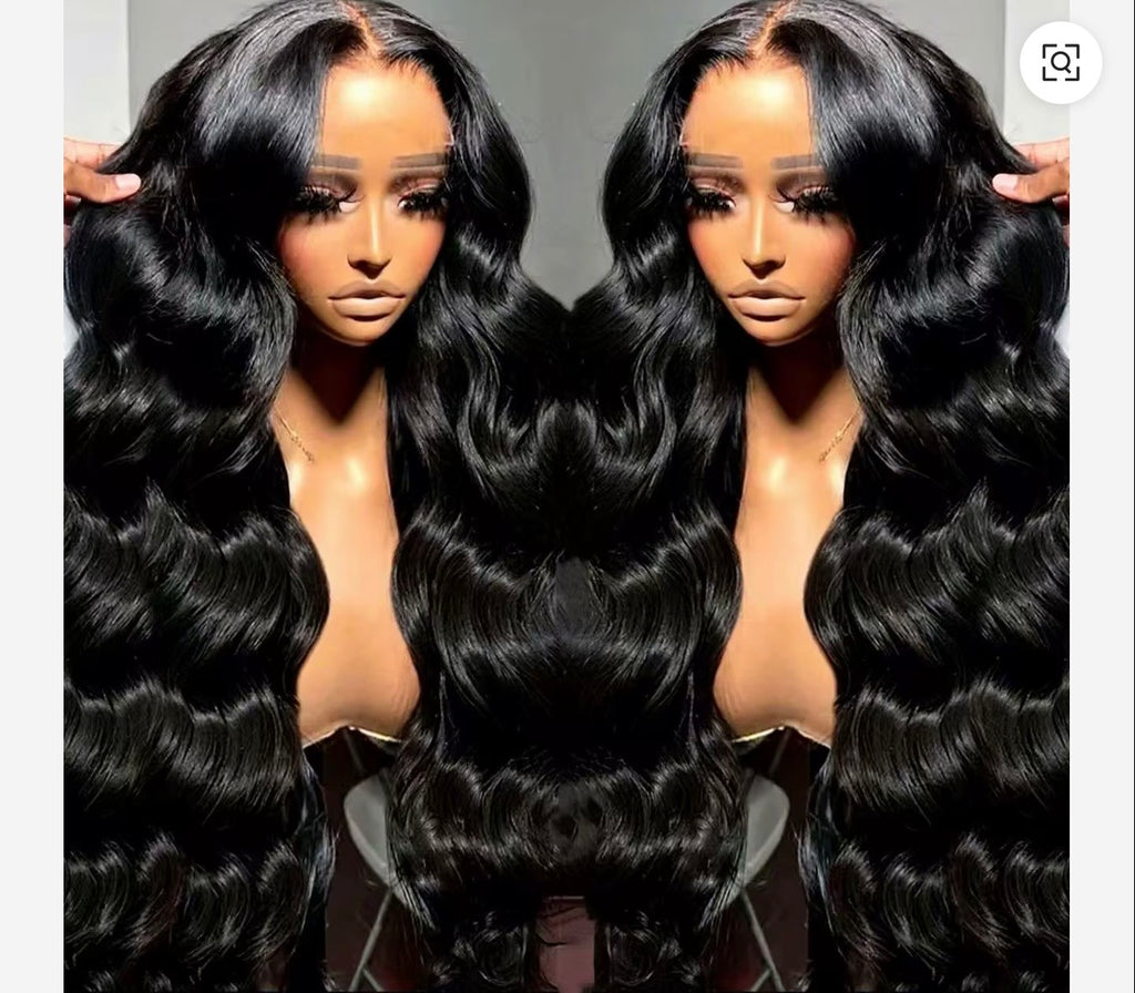 Brazilian 13x4 HD Human Hair Transparent Lace Front Human Wig Body Wave Curly