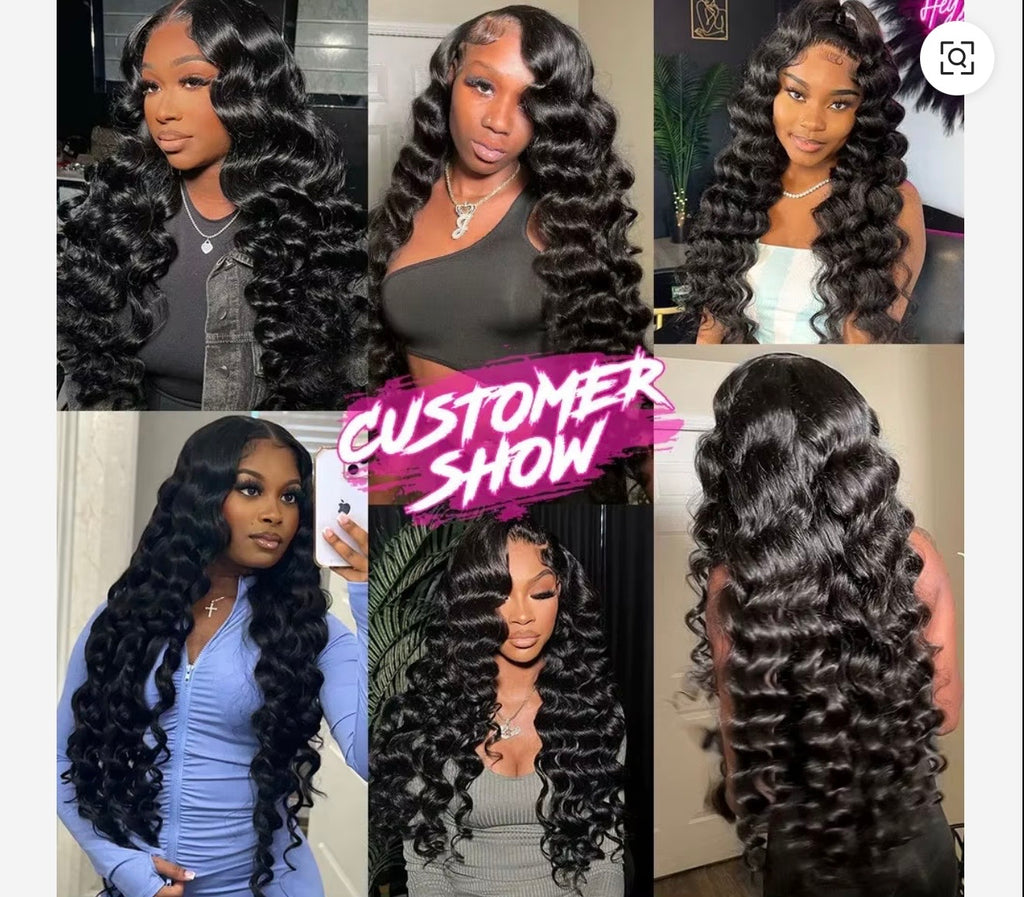 Brazilian 13x4 HD Human Hair Transparent Lace Front Human Wig Body Wave Curly