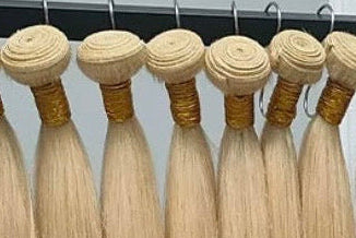 Blonde Hair Extensions Virgin Remy Cuticle Aligned Double Drawn Human Hair Bundle