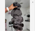 12a Grade Virgin Human Hair Bundles Natural Color Body Wave Extensions